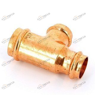 Тройник пресс 35x28x28 медный IBP P513003528028