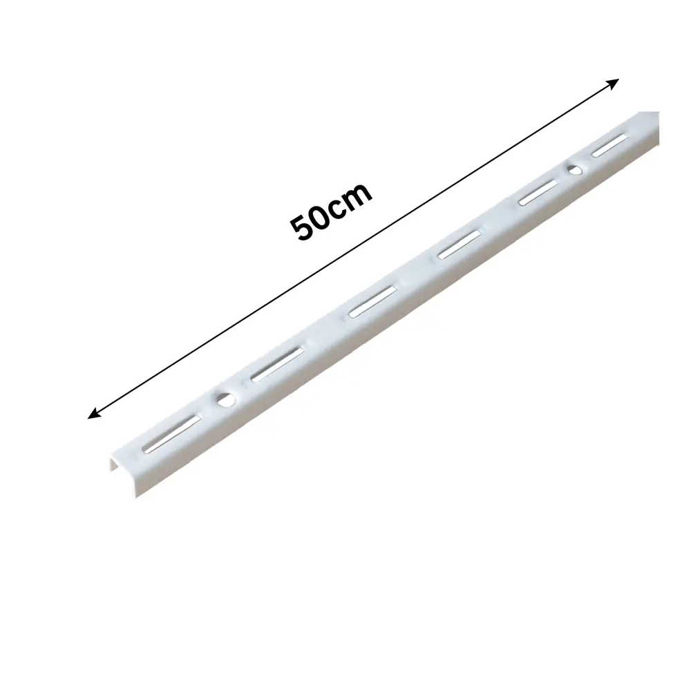 Направляющая однорядная Spaceo 50 см цвет белый STLM-2192197 - Вид №1