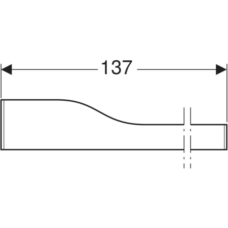 430360301 Фронтальная декоративная панель Geberit Bambini для детской раковины, для трех смесителей для раковины, более низкая раковина справа Geberit  - Вид №3