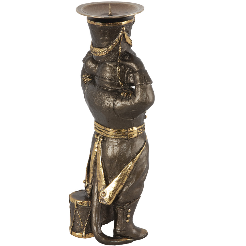 22649 Подсвечник Бравый гусар Бронза BOGACHO 4627174555400 - Вид №4
