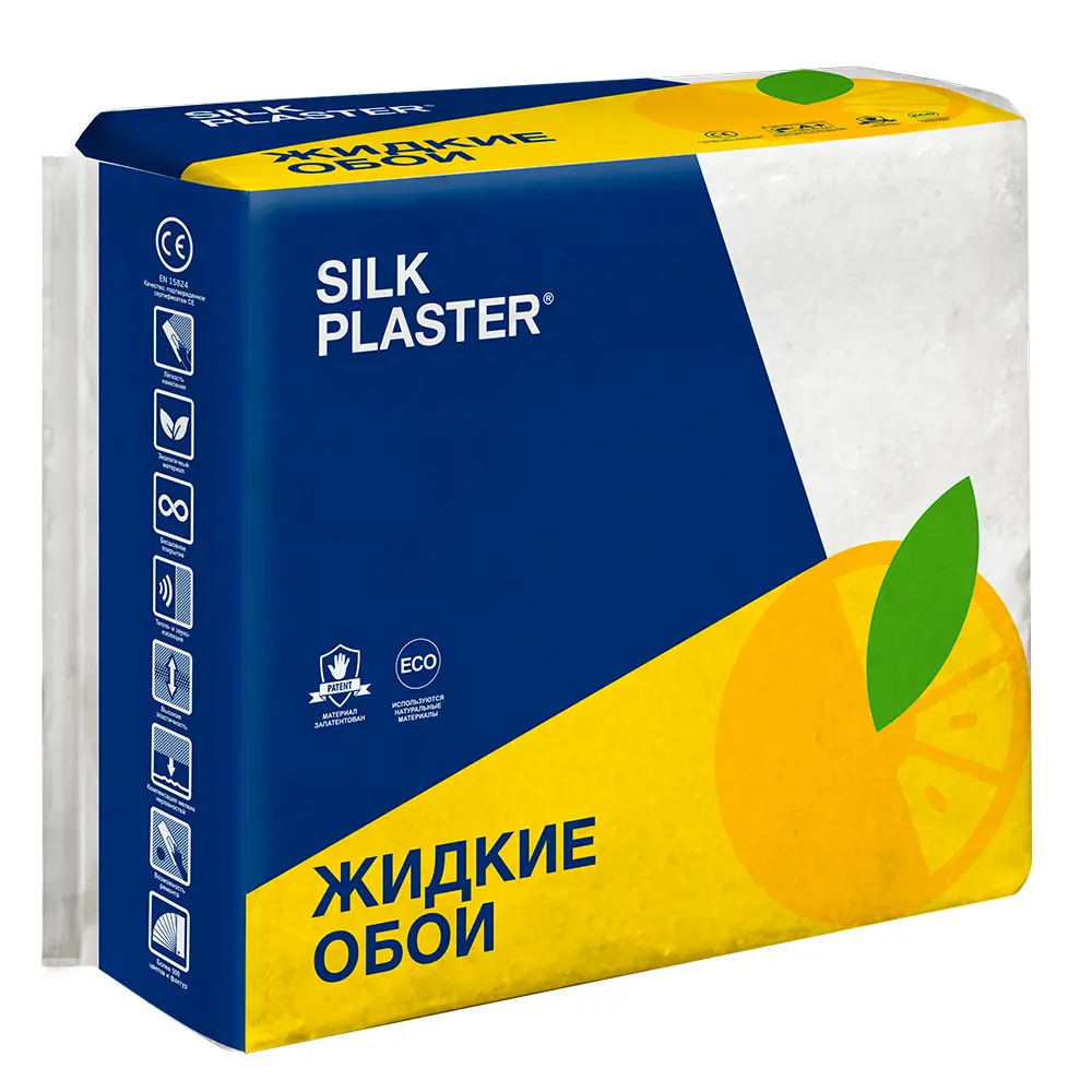Жидкие обои SILK PLASTER Absolute лимонно-желтые для уютных интерьеров 82736081 STLM-0035103 - Вид №1