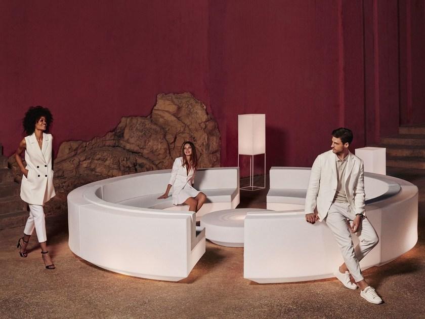 VONDOM Изогнутый модульный диван из полиэтилена Vela sun-id-1406138 - Вид №4