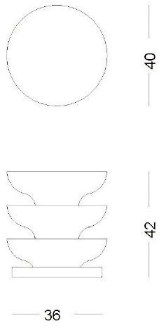 PIMAR Садовый табурет из камня Лечче Ondulation Ca14  - Вид №4