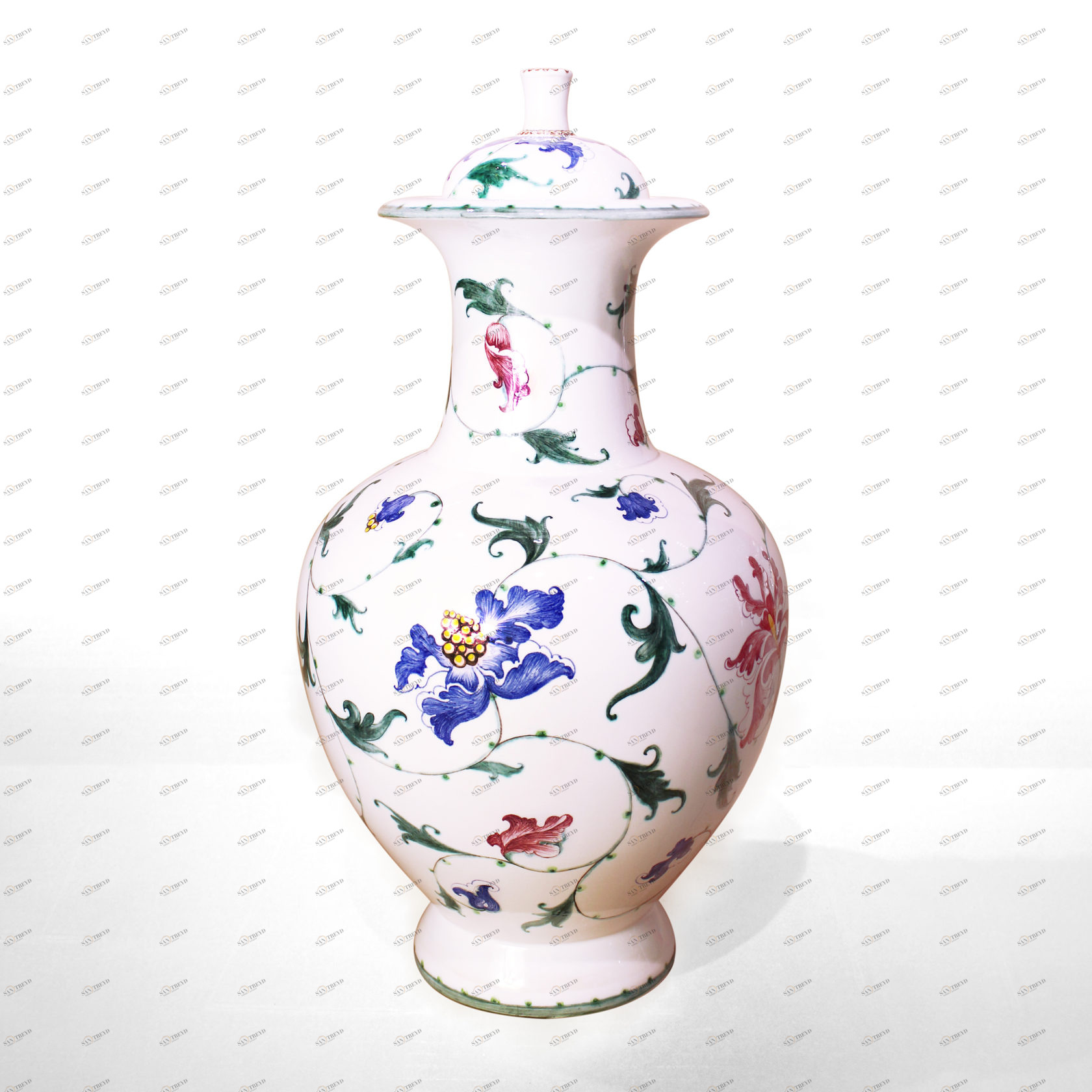 Ваза в авторском исполнении художника Анны Грушко (Абрамцево) PROVANSFAIENCE sun-id-994477