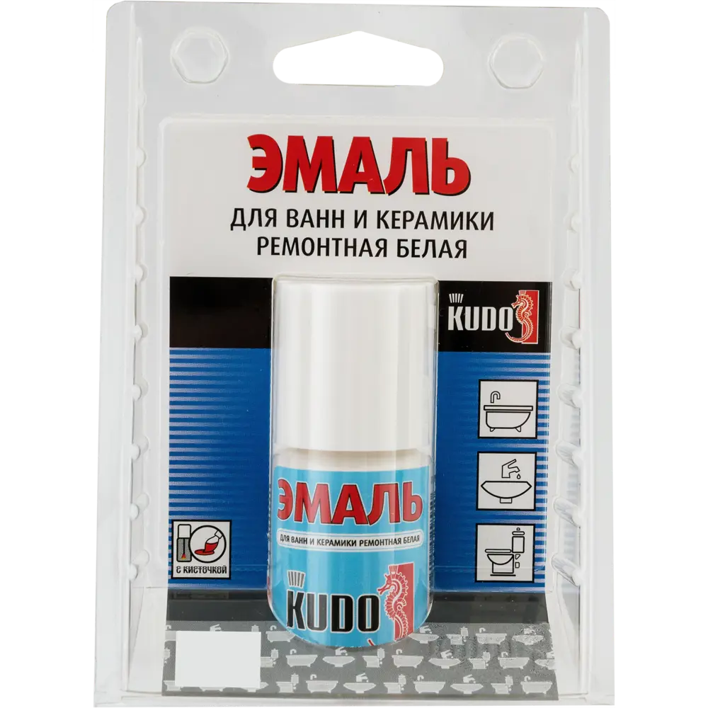 Эмаль для ванн и керамики Kudo с кисточкой, цвет белый, 15 мл 82492026 STLM-2168713  - Вид №3