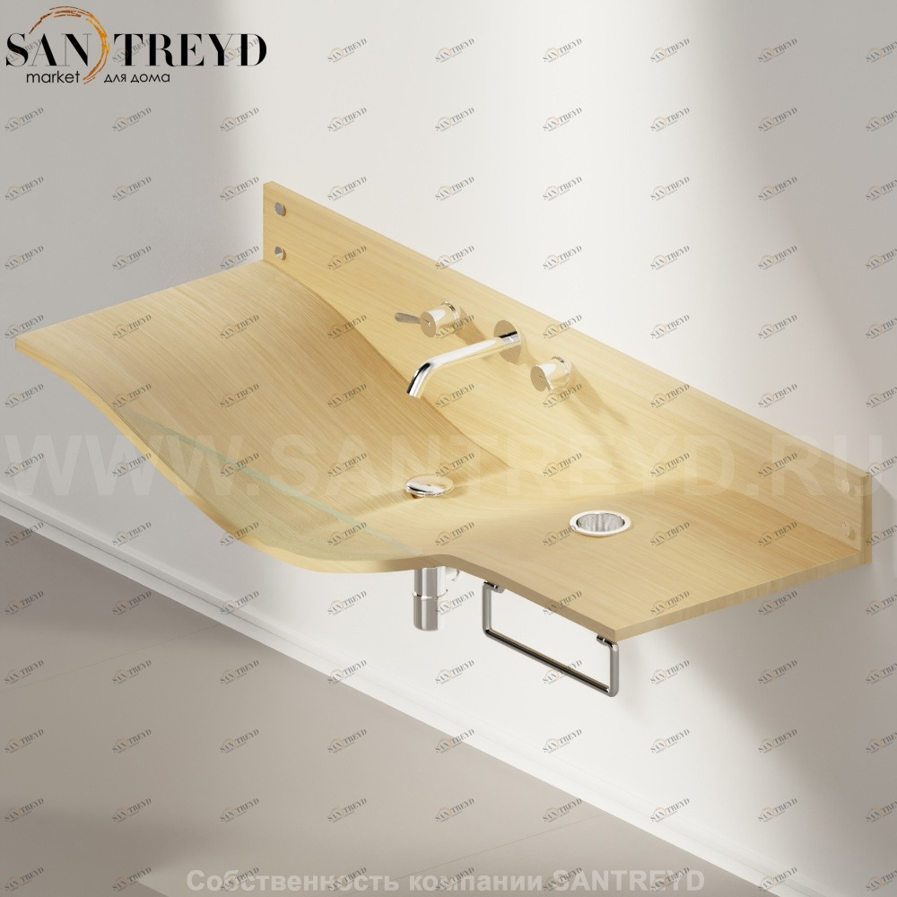 AGAB03503RDXRN Подвесная раковина настенная прямоугольная Agape 