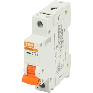 Автоматический выключатель TDM Electric ВА47-60 1P C25 А 6 кА SQ0223-0079 84399503 STLM-2082897