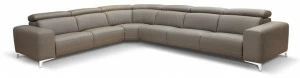 Rossini Sofas Секционный раскладывающийся кожаный диван