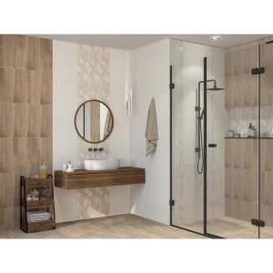 Бордюр настенный Azori Sonnet Beige Geometria 6.2x50.5 см матовый цвет бежевый