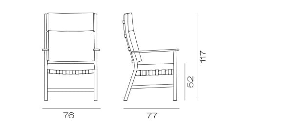 Кресло из бука с подлокотниками Vergés Mediterránea ARCH-00053857 - Вид №9