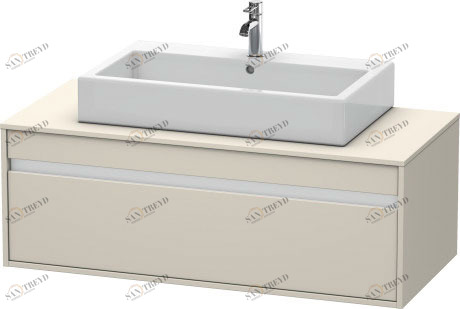 KT669609191 Ketho Тумбочка подвесная Серо-коричневый декор Duravit