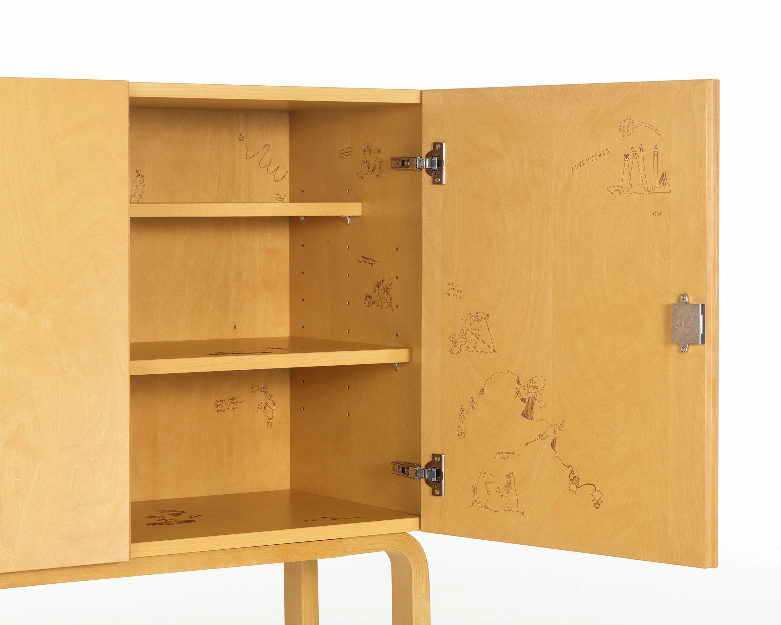 Березовый шкаф с распашными дверцами Artek CABINET 250 CELEBRATION ARCH-00044151 - Вид №2