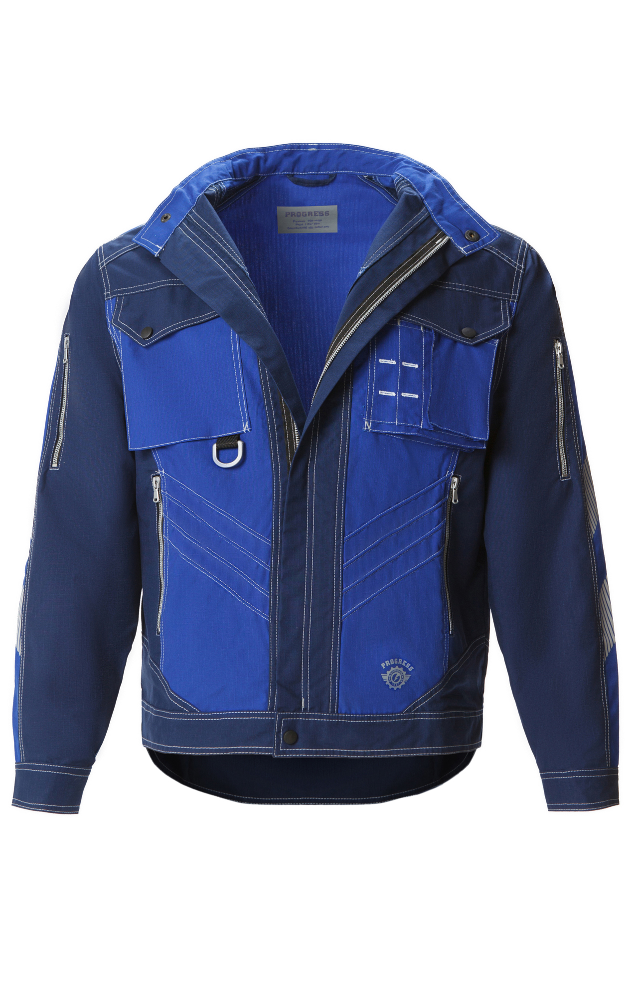 68808 Костюм "Прогресс" темно-синий с васильком  Летняя спецодежда  размер 52-54/170-176  - Вид №3