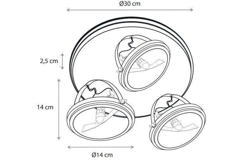 Регулируемая латунная потолочная лампа Authentage Lighting Centonze ARCH-00066506 - Вид №3