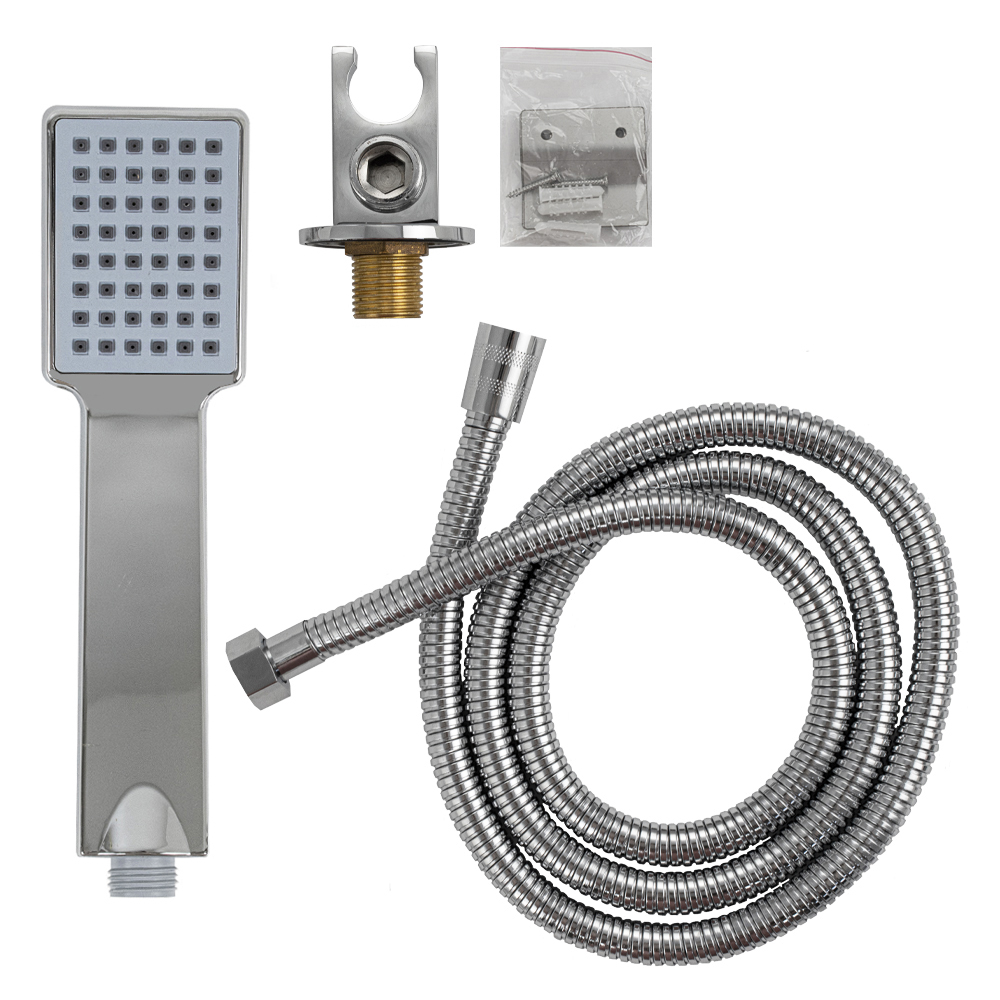 GFmark - Душевая панель - "тропический душ" ГРАФИТ с двумя лейками, корпус нержавеющая сталь, марки 304, код: 5521  - Вид №10