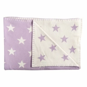 Плед детский хлопковый 95х120 см лиловый Big Star SCHARDT  00-3880138 Фиолетовый