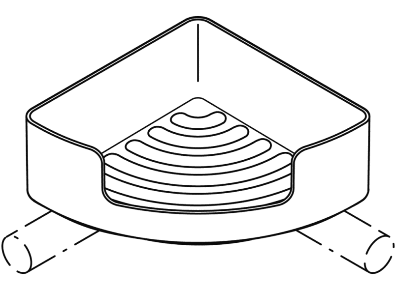 802.03.210 угловая полка HEWI Serie 802 LifeSystem  - Вид №5