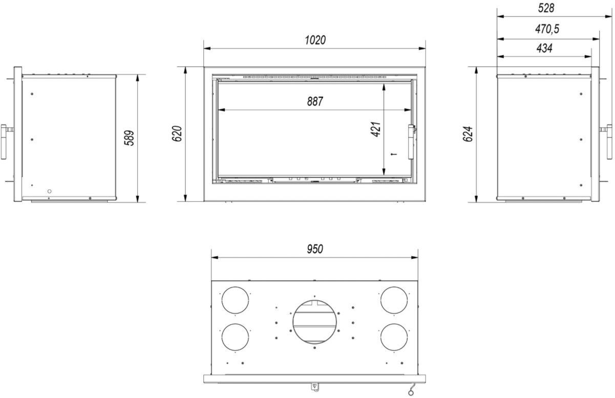Kratki Каминная топка из стали sun-id-1475611 - Вид №4