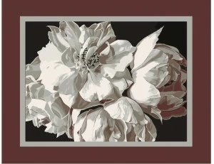 BLOSS Прямоугольный шерстяной коврик с цветами Opera