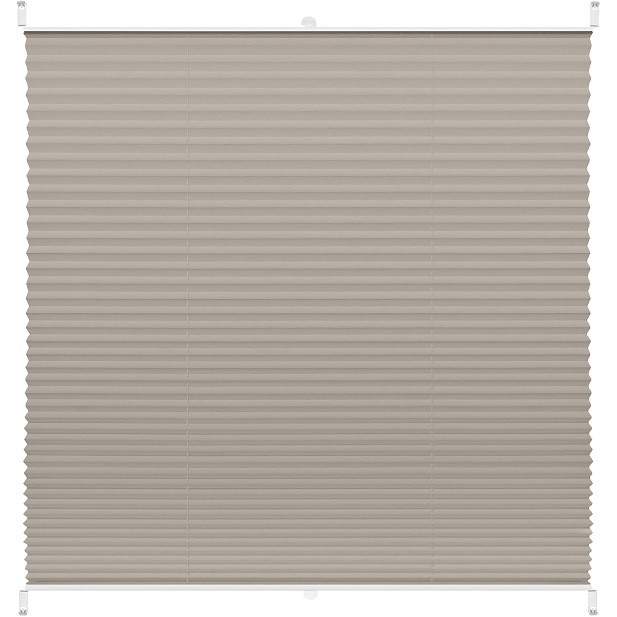 82057292 Штора плиссе «Плайн», 75х160 см, текстиль, цвет серый Santreyd 