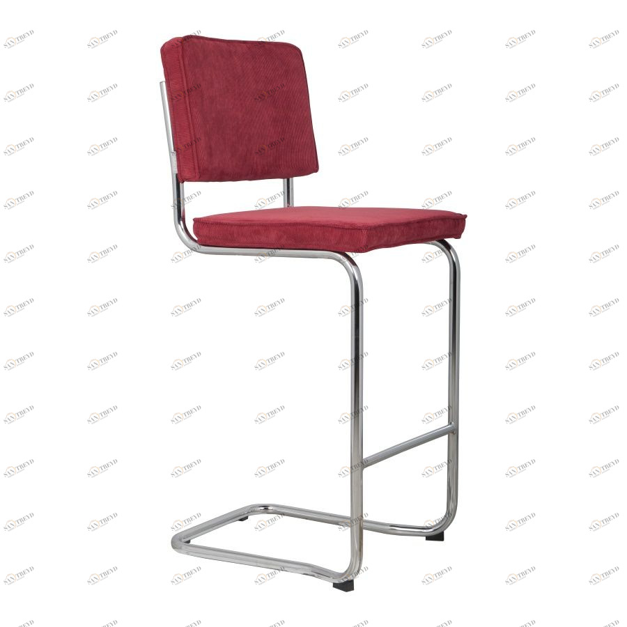 Стул барный Ridge Kink Rib красный Zuiver 1500003
