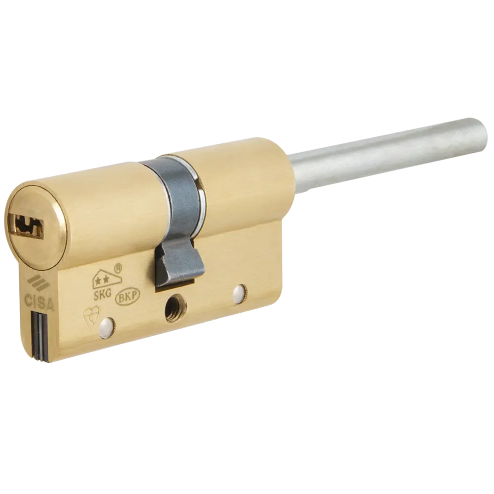 Цилиндр Cisa Astral S ОА3S7-81.00, 30x10x25 мм, ключ/шток, цвет латунь, без вертушки STLM-2020159
