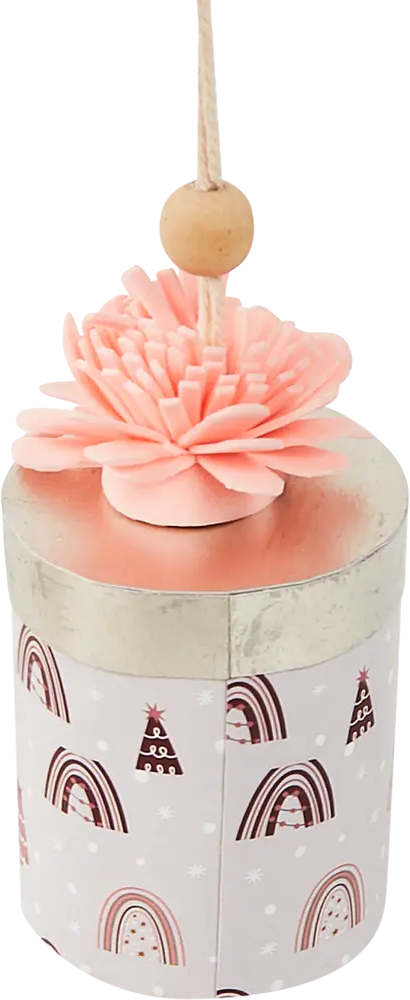 87036547 Елочная игрушка Коробка подарочная 10x5 цвет розовый STLM-0957520