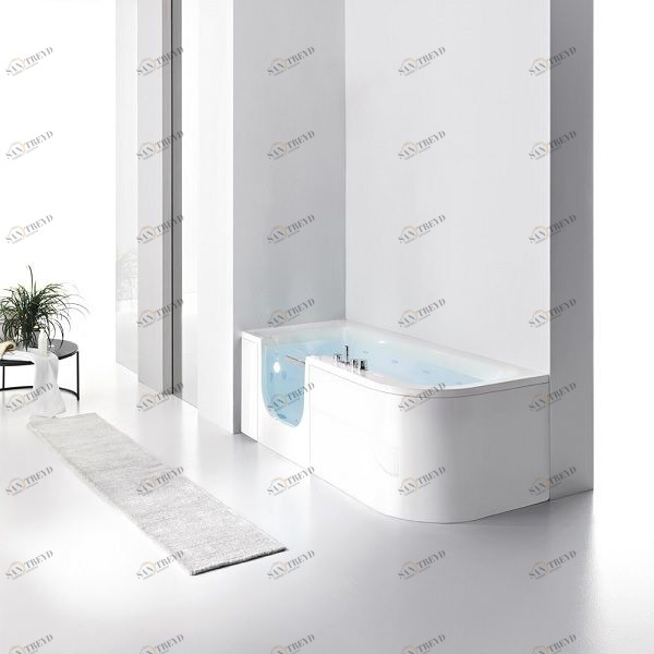 Ванна угловая FOR ALL 180 см с аэромассажем 2FLA1S5W Gruppo Geromin