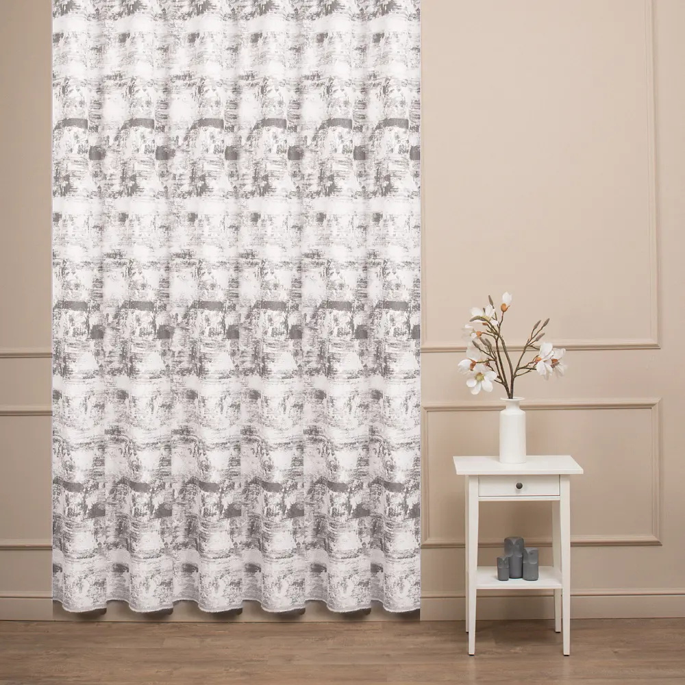 Ткань 1 п/м жаккард Ray 290 см 351 г/м² цвет пепельный TEX REPUBLIC STLM-2083007