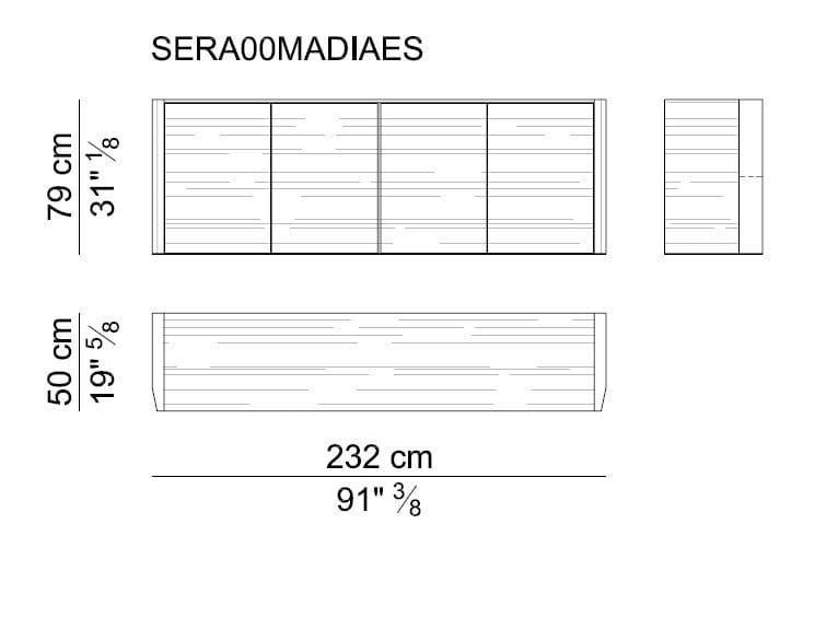 Деревянный шкаф с распашными дверями i 4 Mariani вечер ARCH-00089398 - Вид №4