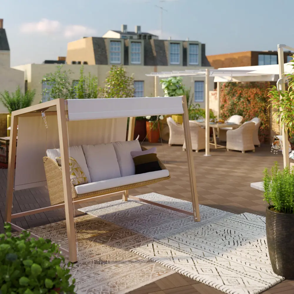 Naterial Medena — садовые качели для троих с навесом и мягкими подушками 84855717 STLM-0964069 - Вид №22