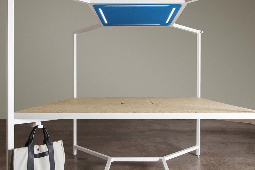 FANTONI Множественное рабочее место со звукопоглощающими перегородками для открытого пространства Hub sun-id-1471219 - Вид №1