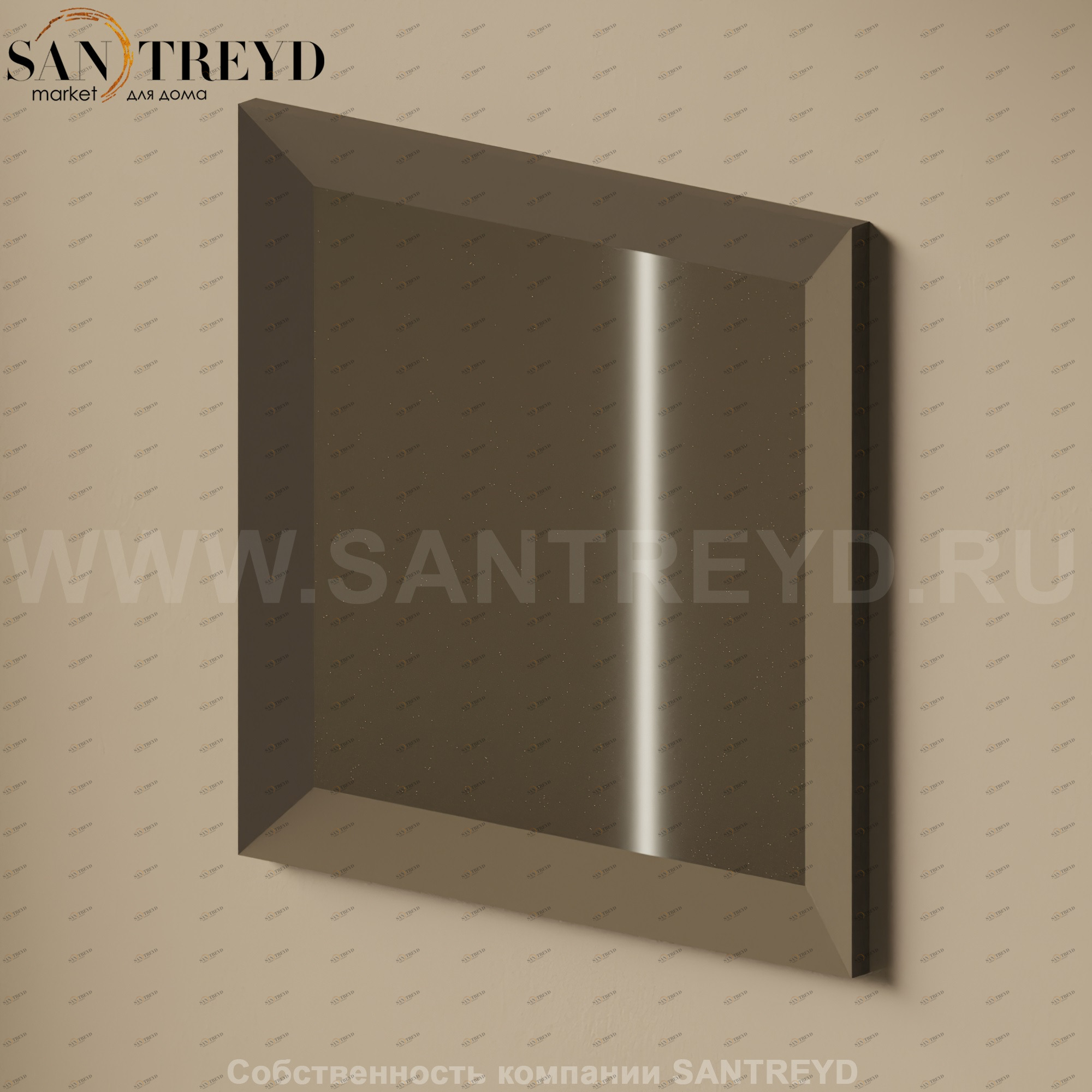 Flaminia EVERGREEN Зеркало в черной деревянной раме EG80S.7006 Ceramica Flaminia EG80S7006