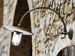 Латунь открытый настенный светильник