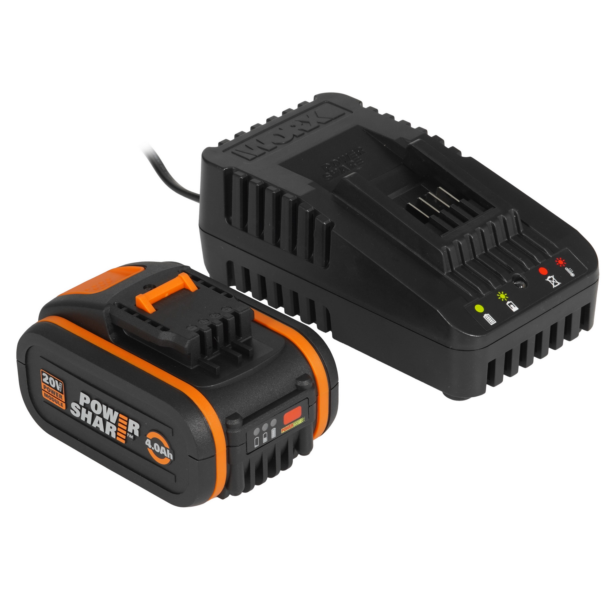 Дрель-шуруповерт Worx WX352.1 PowerShare 20V 5325137 STDN-0022437 - Вид №6