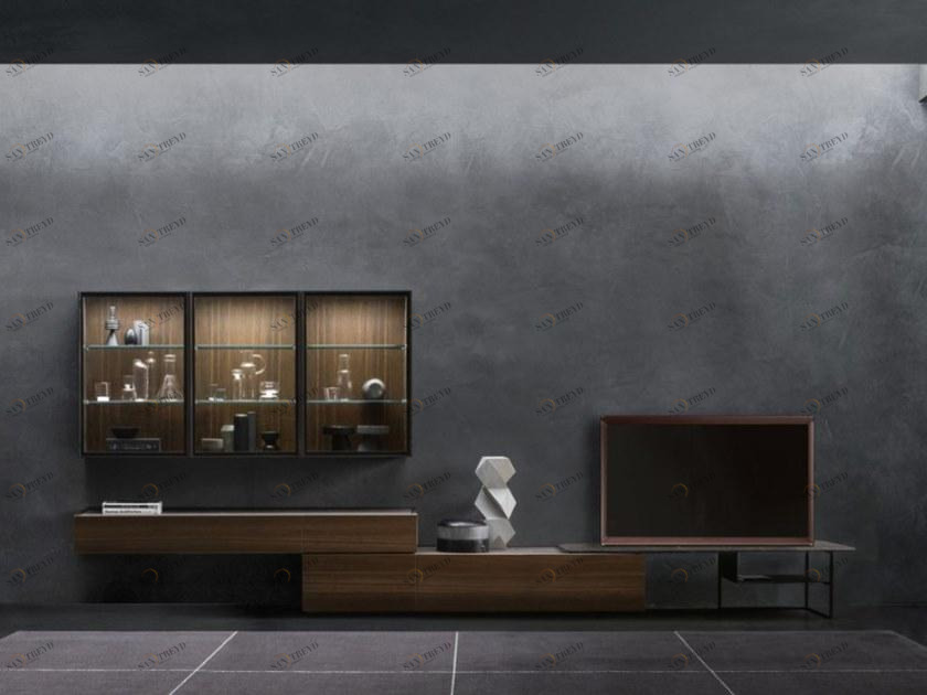 ZANETTE Стенка для хранения из дуба со встроенным освещением Day moove sun-id-1460231