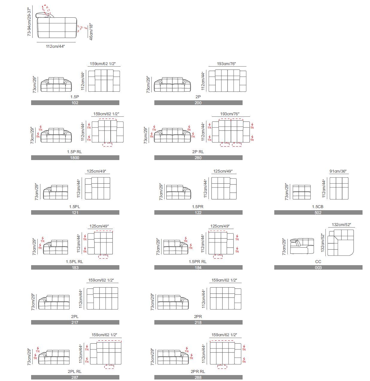 Кожаный диван с электроприводом CAMPO DE' FIORI CHESSBOARD ARCH-00083122 - Вид №8