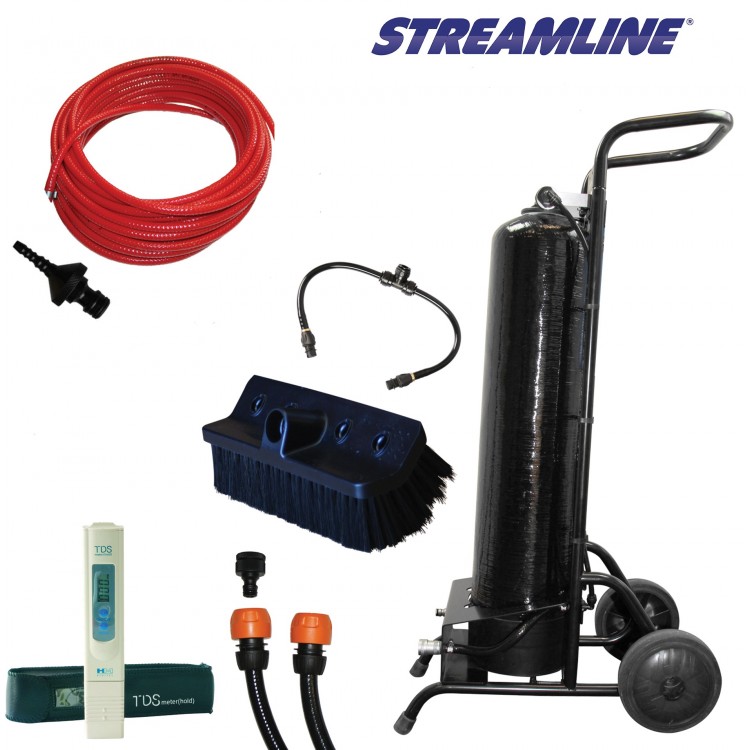 SK092-252-011 STREAMLINE Тележка с оборудованием для высотной мойки фасадов окон и витрин STREAMLINE-SK092-252-011 