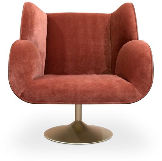 Essential Home Вращающееся кресло из ткани с подлокотниками Happy few sun-id-1357429 - Вид №1