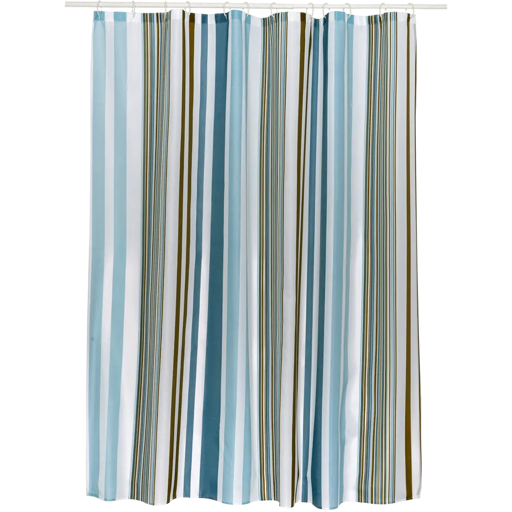Штора для ванны Streaks 180x180 см, полиэстер, цвет белый Santreyd lite STLM-2210098 - Вид №1