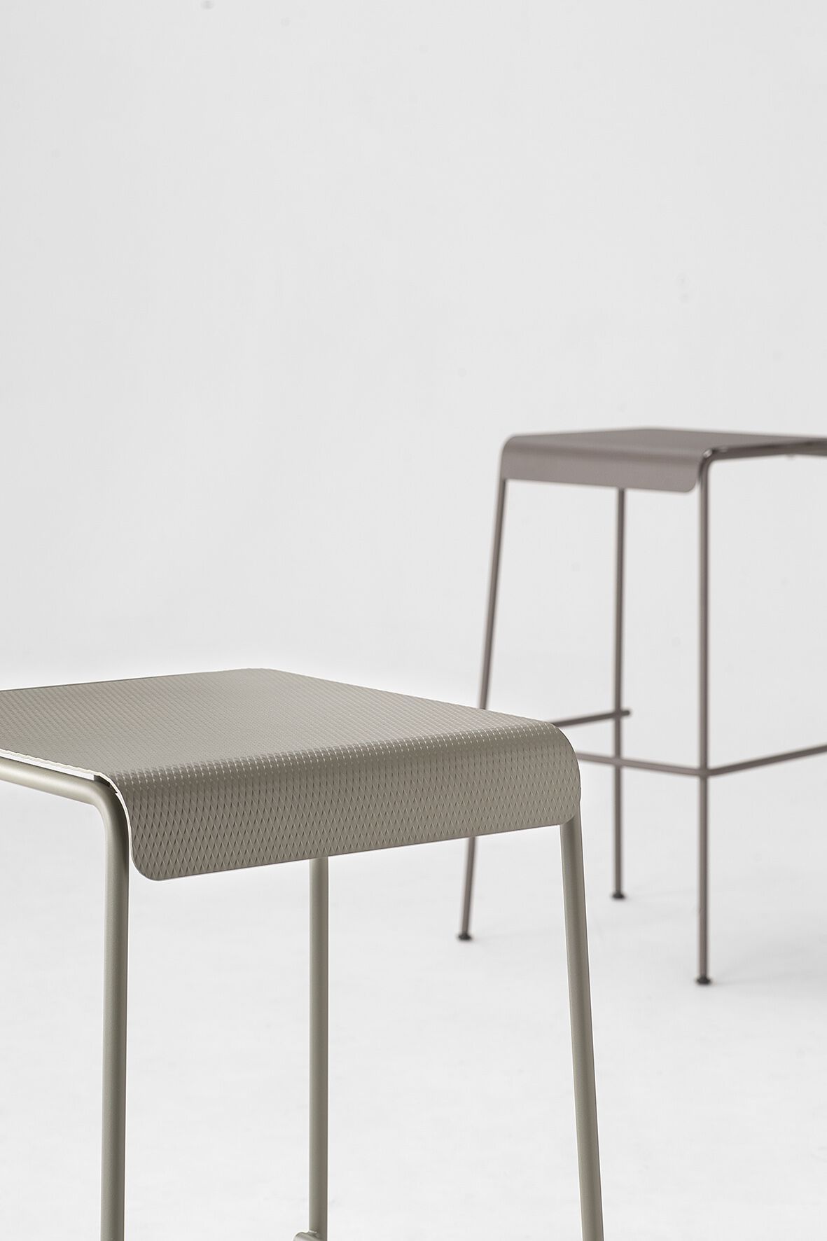 Высокий стул из нержавеющей стали с подставкой для ног Kastel Koki ARCH-00072557 - Вид №2