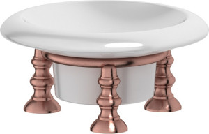 STI 628 Держатель с мыльницей настольный 3SC STILMAR ANTIQUE COPPER