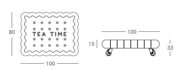 Полиуретановый поворотный прямоугольный журнальный столик SLIDE TEA TIME ARCH-00119646 - Вид №4