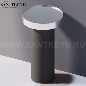 Agape GEMMA Контейнер или опора под небольшой столик серая ACOM251LG