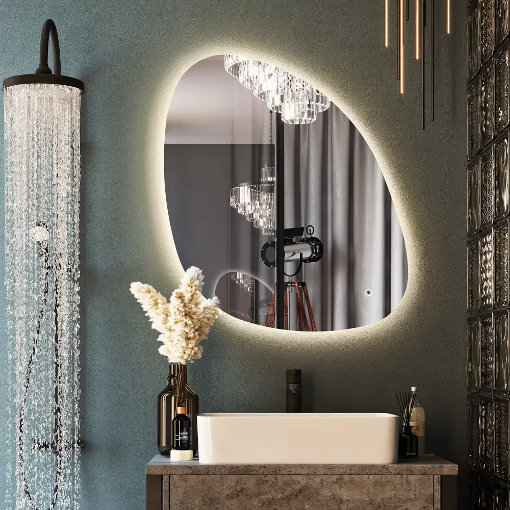 Зеркало Omega Glass Дижон Плюс с тремя режимами подсветки 89363245