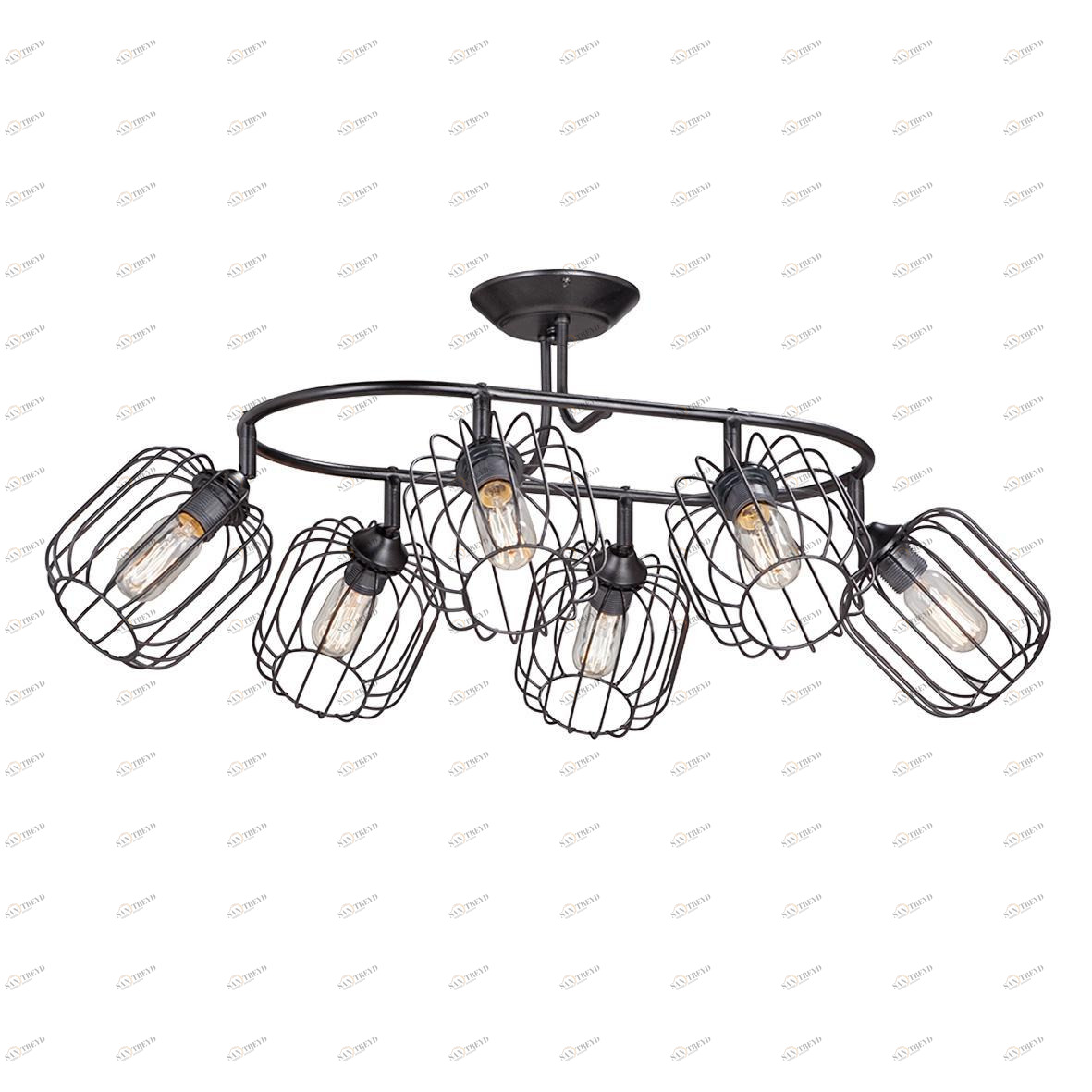 Потолочная люстра Vitaluce V4327-1/6PL VITALUCE ДИЗАЙНЕРСКИЕ 194244 Черный 