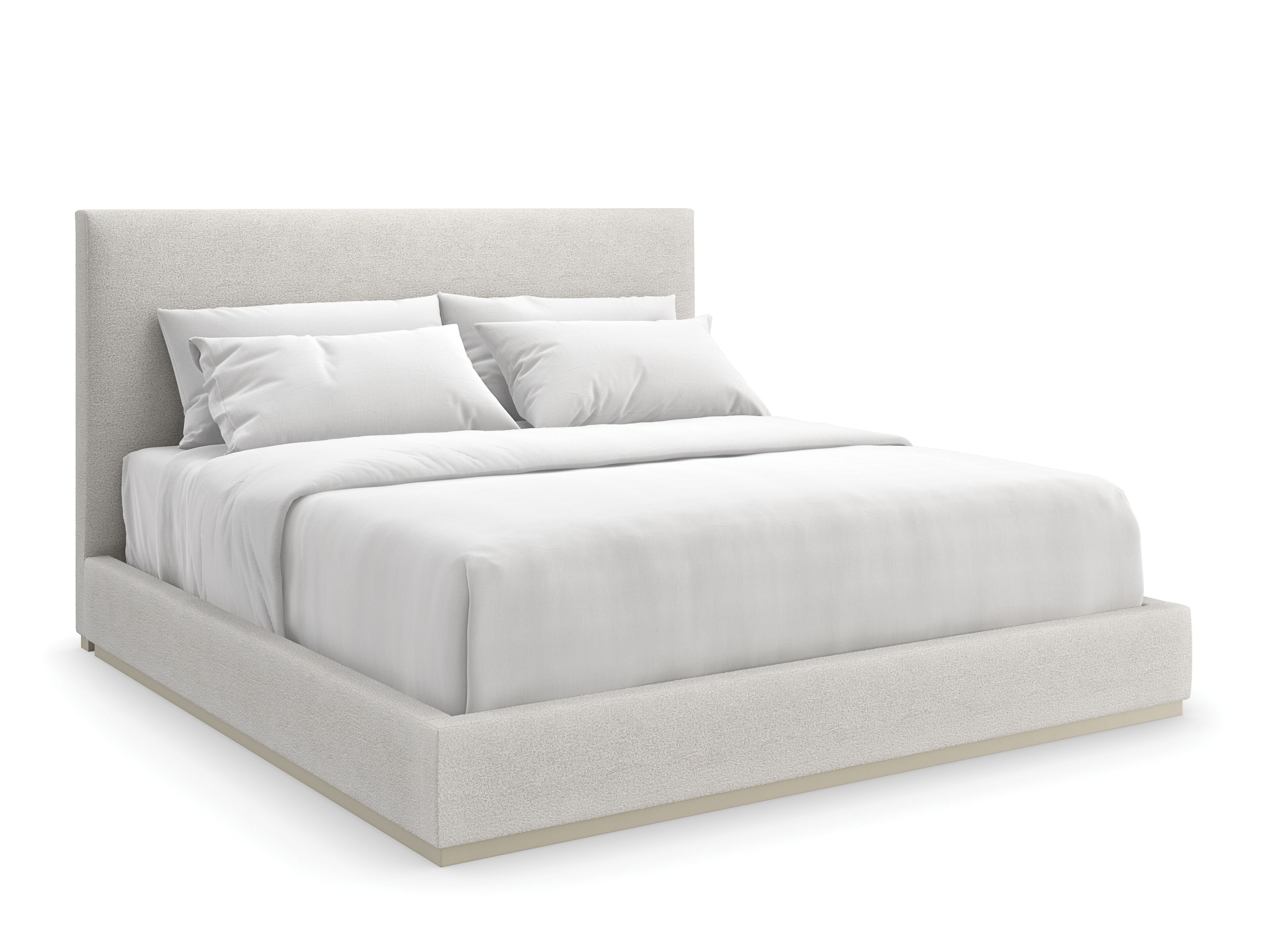 Двуспальная кровать с мягкой тканью Caracole BOUTIQUE ARCH-00102224 - Вид №1