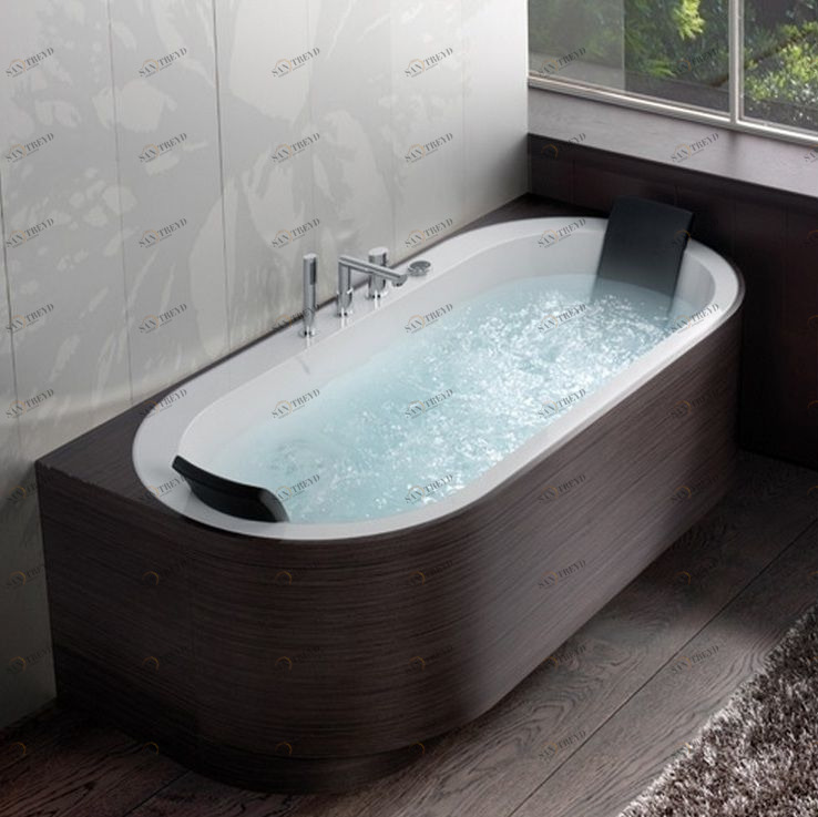 Ванна приставная Yuma Art 180 см Karolitalia BLUBLEUYUMAARTPENISOLA180