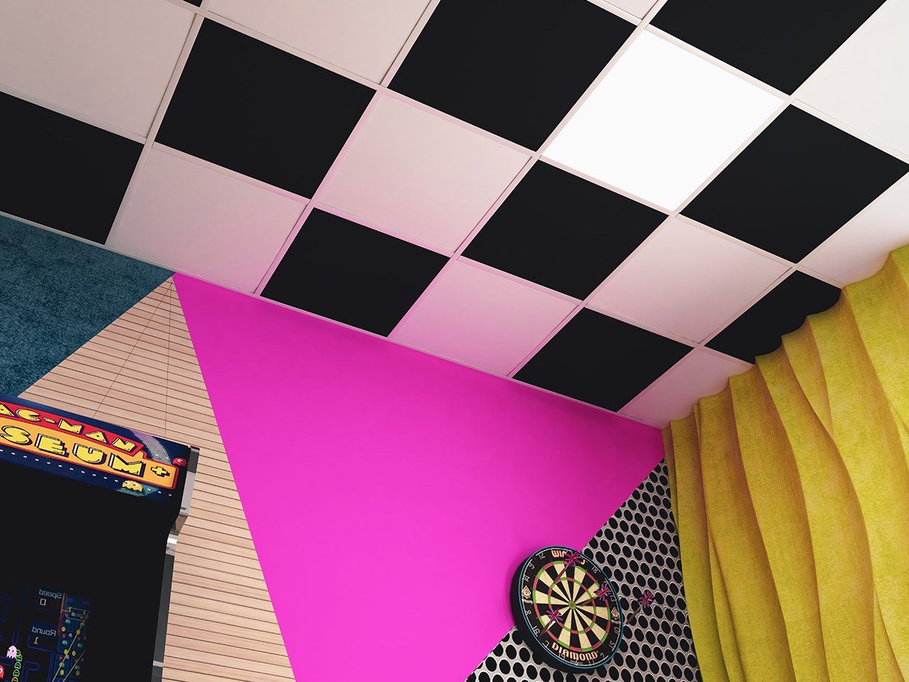 Звукопоглощающие панели из каменной ваты для подвесного потолка Sky-Tile® TESSUTI COLORATI ARCH-00153193 - Вид №5