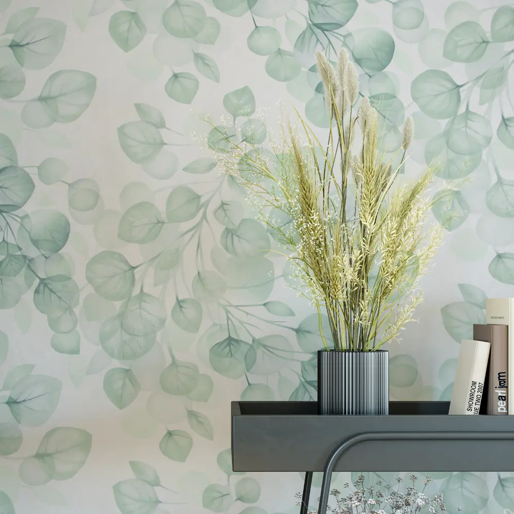 Santreyd Vergato — флизелиновые обои зеленого цвета для безупречных стен 89366297 STLM-0829436 - Вид №3